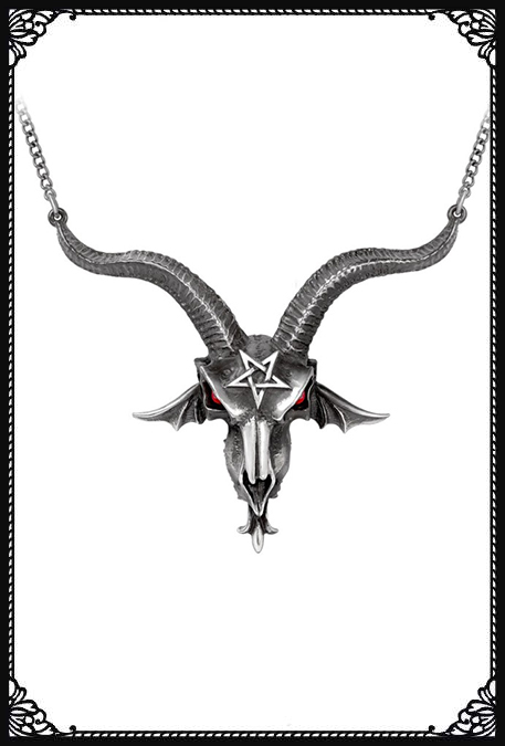 Alchemy Baphometica (Large Baphomet Skull) Necklace