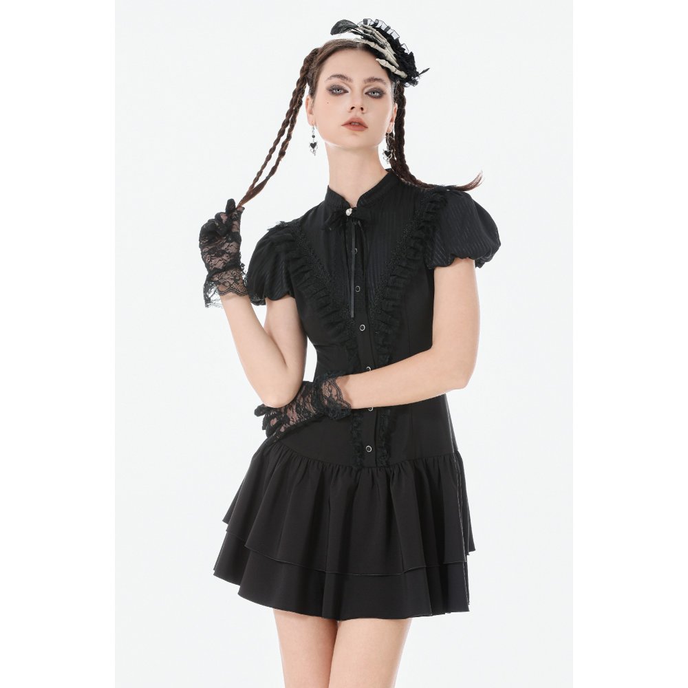 Dark In Love Sweet Nightmare Button Up Gothic Dress