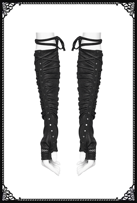 Punk Rave Axl Fingerless Black Gloves