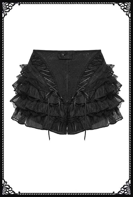 Punk Rave Tilly Frilly Gothic Shorts
