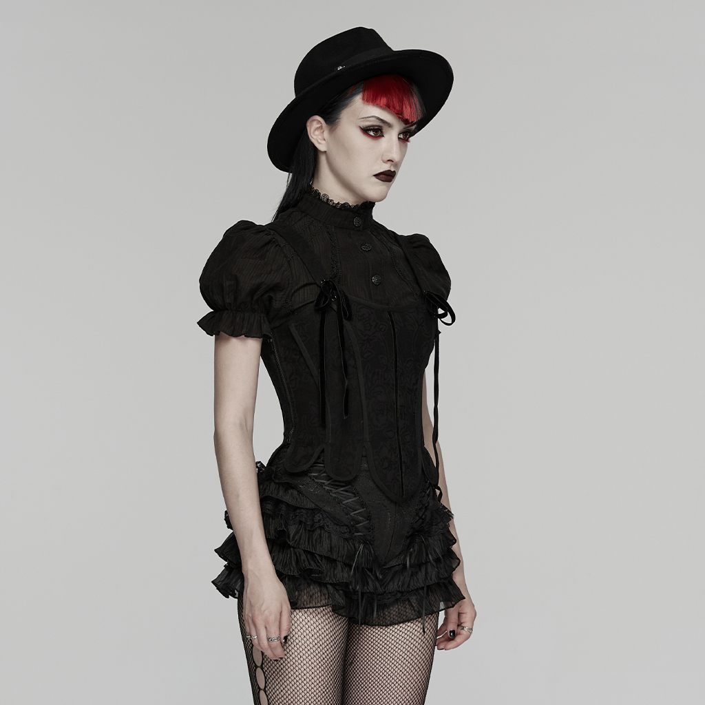 Punk Rave Tilly Frilly Gothic Shorts