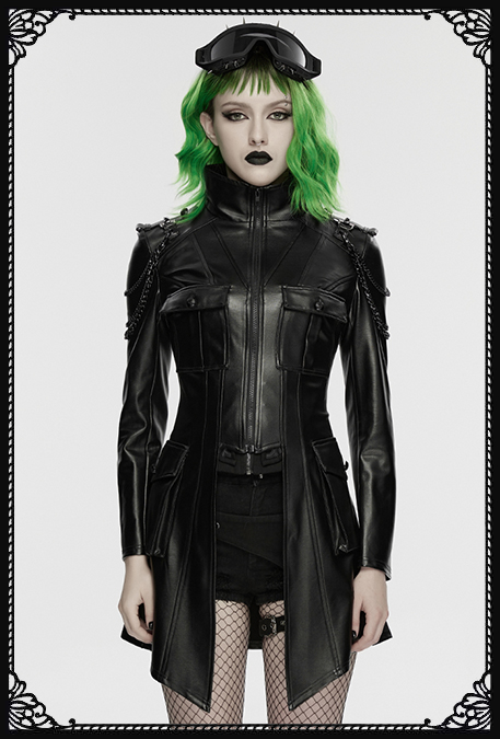 Punk Rave Xena Faux Leather Gothic Jacket