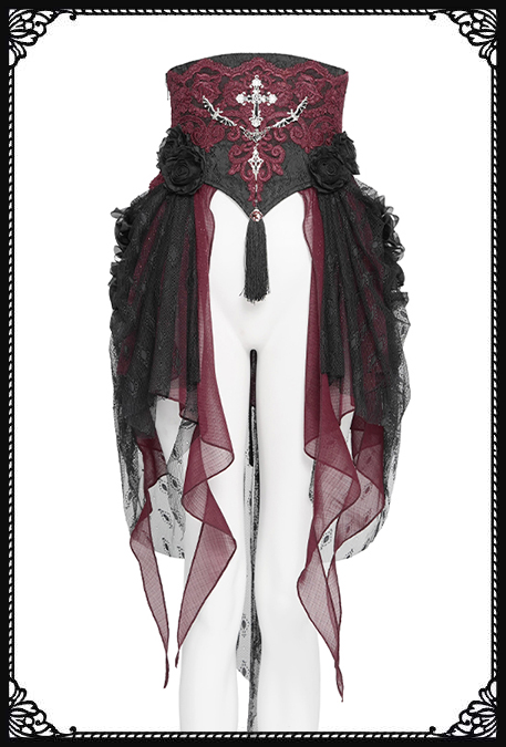 Devil Fashion Bloody Faith Red Waistbelt Corset