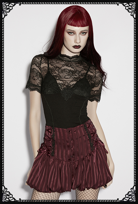 Punk Rave Zora Lace Gothic Top