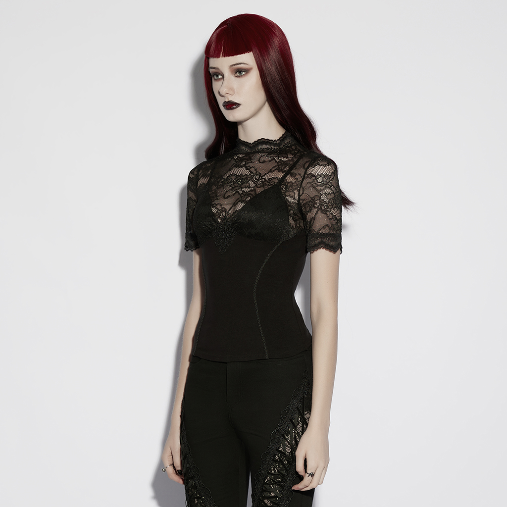 Punk Rave Zora Lace Gothic Top